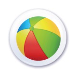 Zsona Dekor Ovis jel szekrényre Strand labda mintával