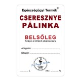 Zsona Dekor Pálinkás cimke Belsőleg Cseresznye 5 db/csomag