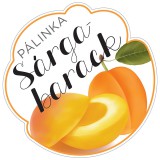 Zsona Dekor Pálinkás cimke Kicsi Sárgabarack 5 db/csomag