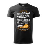 Zsona Dekor Póló A jó tervezés arról szól mintával - Fekete