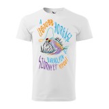 Zsona Dekor Póló A legjobb horgász bármilyen szörnyet kifog! mintával - Fehér L méretben