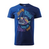 Zsona Dekor Póló A legjobb horgász bármilyen szörnyet kifog! mintával - Kék