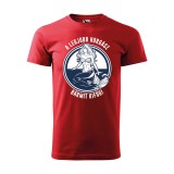 Zsona Dekor Póló A legjobb horgász bármit kifog mintával - Piros