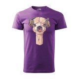 Zsona Dekor Póló Alpaka mintával - Lila