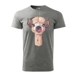 Zsona Dekor Póló Alpaka mintával - Szürke