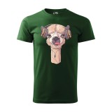 Zsona Dekor Póló Alpaka mintával - Zöld