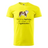 Zsona Dekor Póló Angol bulldog mintával - Sárga