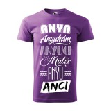 Zsona Dekor Póló Anya mintával - Lila