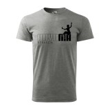 Zsona Dekor Póló Anyu ma bebaszik mintával - Szürke