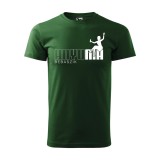 Zsona Dekor Póló Anyu ma bebaszik mintával - Zöld