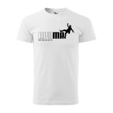 Zsona Dekor Póló Apu ma bebaszik mintával - Fehér M méretben