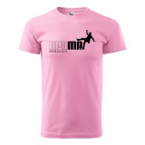 Zsona Dekor Póló Apu ma bebaszik mintával - Rózsaszín