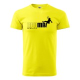 Zsona Dekor Póló Apu ma bebaszik mintával - Sárga