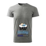 Zsona Dekor Póló Baby loading fiú mintával - Szürke