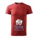 Zsona Dekor Póló Baby loading fiú mintával - Terrakotta