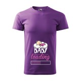 Zsona Dekor Póló Baby loading lány mintával - Lila