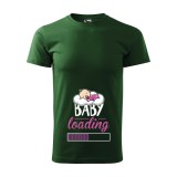 Zsona Dekor Póló Baby loading lány mintával - Zöld