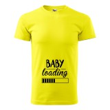 Zsona Dekor Póló Baby loading mintával - Sárga v1