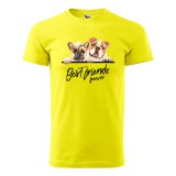 Zsona Dekor Póló Best friend mintával - Sárga