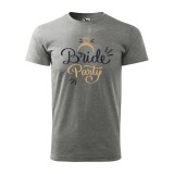 Zsona Dekor Póló Bride party mintával - Szürke