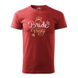 Zsona Dekor Póló Bride party mintával - Terrakotta