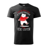 Zsona Dekor Póló Csak egy dolgot várok a karácsonyban V1 mintával - Fekete