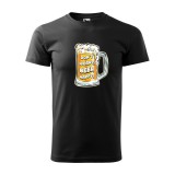 Zsona Dekor Póló Dont worry, beer happy mintával - Fekete