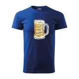 Zsona Dekor Póló Dont worry, beer happy mintával - Kék