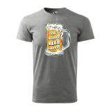 Zsona Dekor Póló Dont worry, beer happy mintával - Szürke