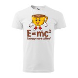 Zsona Dekor Póló Energy more coffee mintával - Fehér