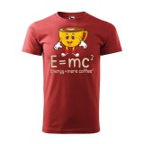 Zsona Dekor Póló Energy more coffee mintával - Terrakotta