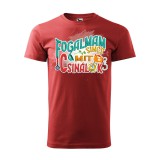 Zsona Dekor Póló Fogalmam sincs mit csinálok mintával - Terrakotta