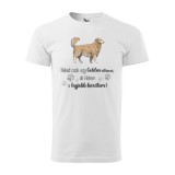 Zsona Dekor Póló Golden retriver mintával - Fehér