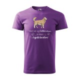 Zsona Dekor Póló Golden retriver mintával - Lila