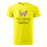 Zsona Dekor Póló Golden retriver mintával - Sárga