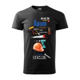 Zsona Dekor Póló Ha az én apum nem tudja megszerelni mintával - Fekete