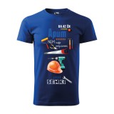 Zsona Dekor Póló Ha az én apum nem tudja megszerelni mintával - Kék