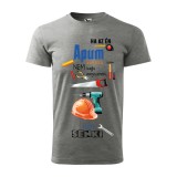 Zsona Dekor Póló Ha az én apum nem tudja megszerelni mintával - Szürke