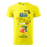 Zsona Dekor Póló Ha az én keresztapum nem tudja megszerelni mintával - Sárga