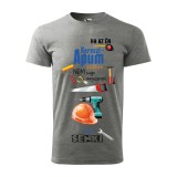 Zsona Dekor Póló Ha az én keresztapum nem tudja megszerelni mintával - Szürke