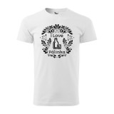 Zsona Dekor Póló I love pálinka mintával - Fehér