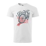 Zsona Dekor Póló I love to my bike mintával - Fehér