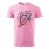 Zsona Dekor Póló I love to my bike mintával - Rózsaszín