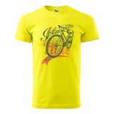 Zsona Dekor Póló I love to my bike mintával - Sárga