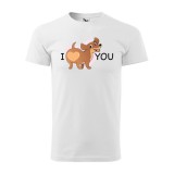 Zsona Dekor Póló I love you mintával - Fehér v1