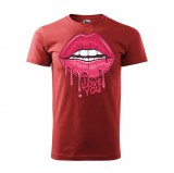 Zsona Dekor Póló I love you mintával - Terrakotta v1068