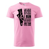 Zsona Dekor Póló I run mintával - Rózsaszín