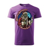 Zsona Dekor Póló Kellemes karácsonyt te mocskos állat mintával - Lila