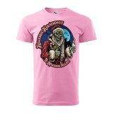 Zsona Dekor Póló Kellemes karácsonyt te mocskos állat mintával - Rózsaszín