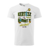 Zsona Dekor Póló Kertész vagyok, bármit elsimítok! mintával - Fehér